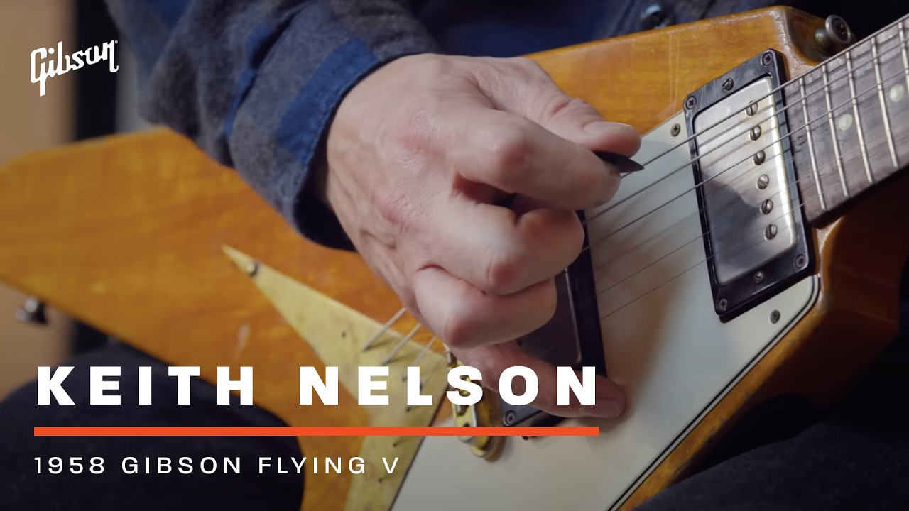 YouTube post by @gibsonguitar for Gibson. Caption reads: When Mark Agnesi found one of the rarest guitars....