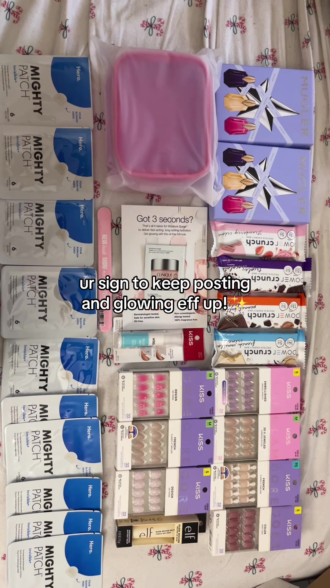 TikTok post by @annaa.leigh for Her Campus. Caption reads: [...] this products!! @Campus Trendsetters....