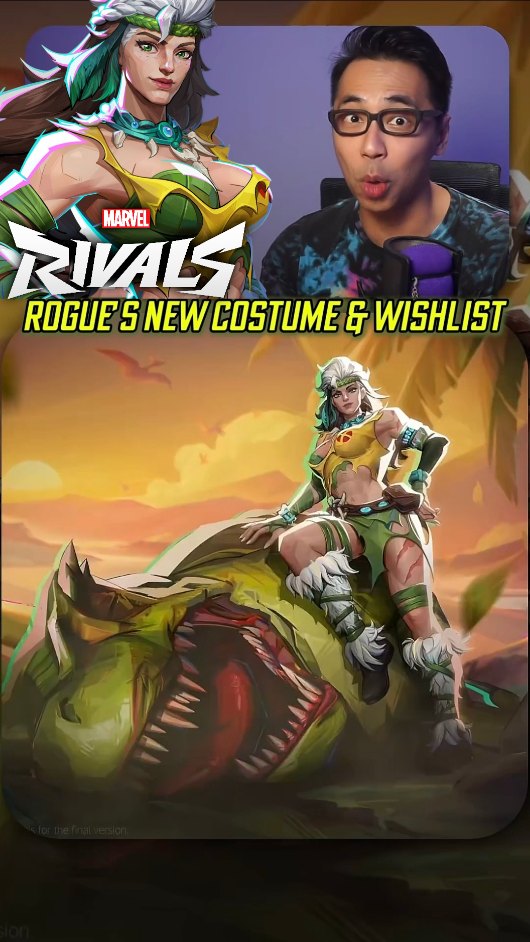 Instagram post by @misteryoung.gg for Marvel. Caption reads: Straight SAVAGE 🤜🏻💥🦖
#MarvelRivals #Marvel....