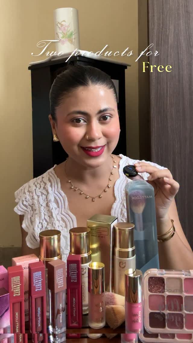 Instagram post by @thatdreammgirl for Mattlook Cosmetics. Caption reads: [...] products, huge sale, july sale, mattlook....