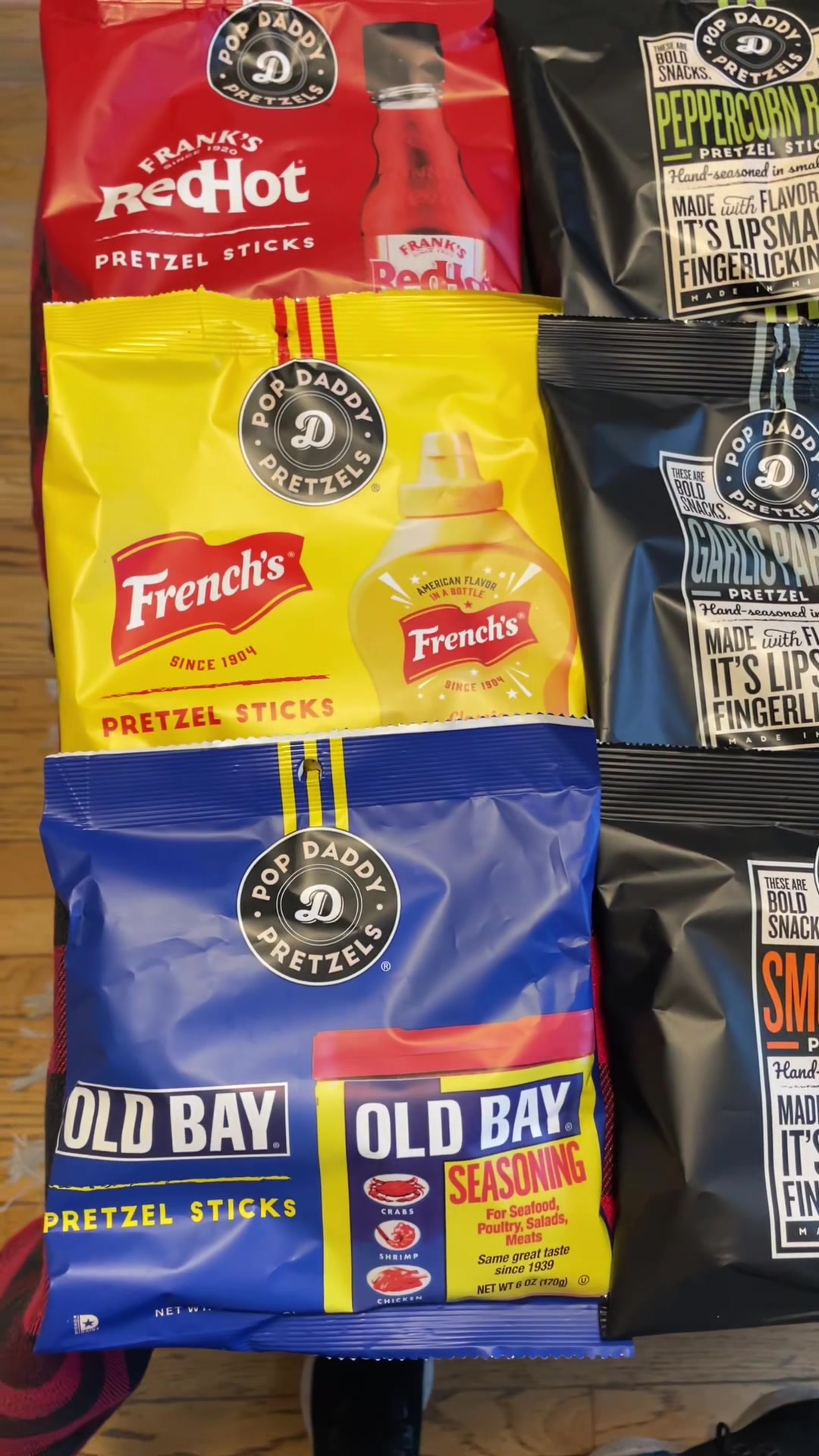 TikTok post by @stoveandgarden for Popdaddy Snacks. Caption reads: @Popdaddysnacks did it again. This sample pack....