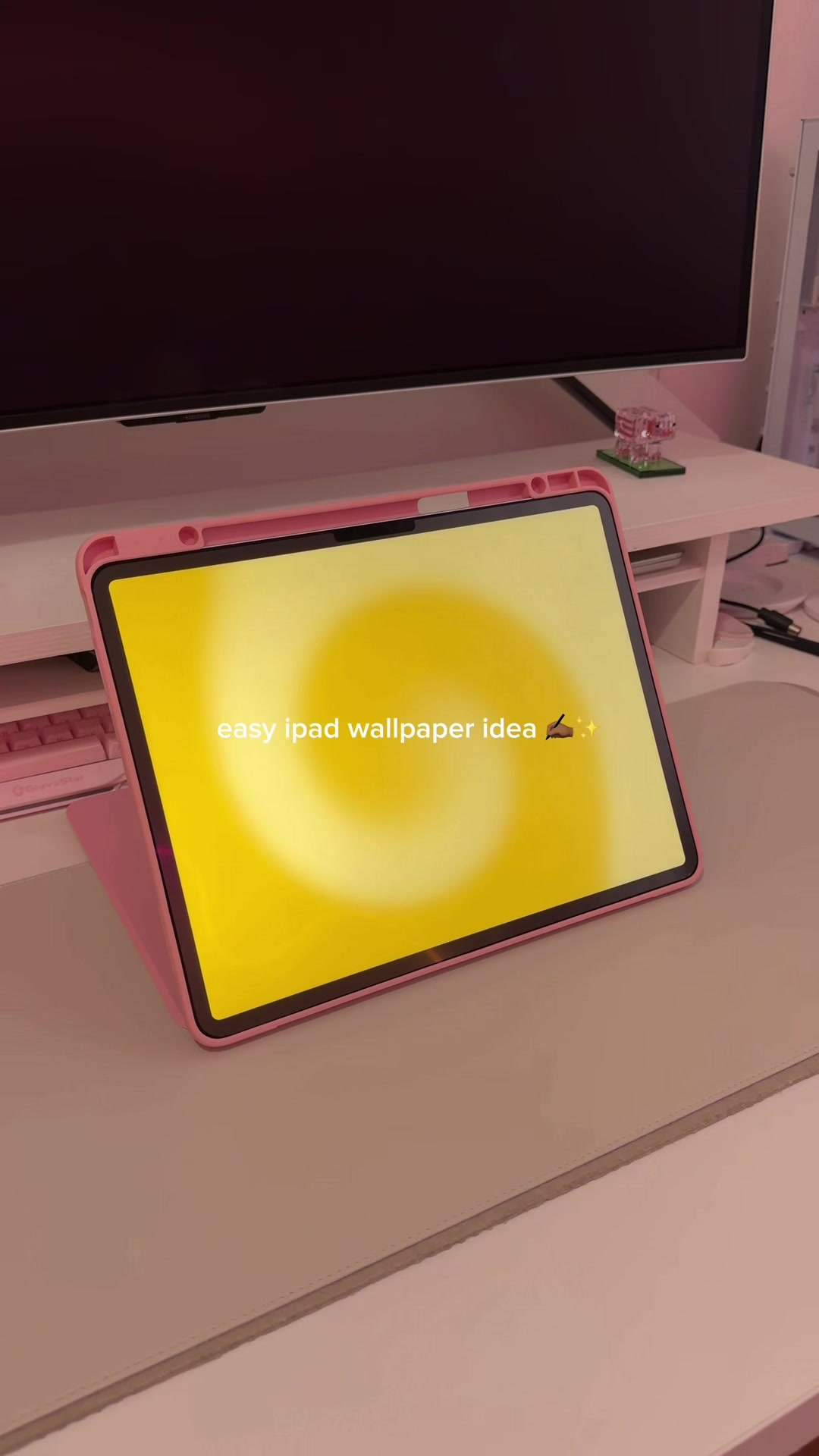 TikTok post by @isiomavlogs for Paperlike. Caption reads: [...] iPad: 13” M3 iPad Air  Accessories -....