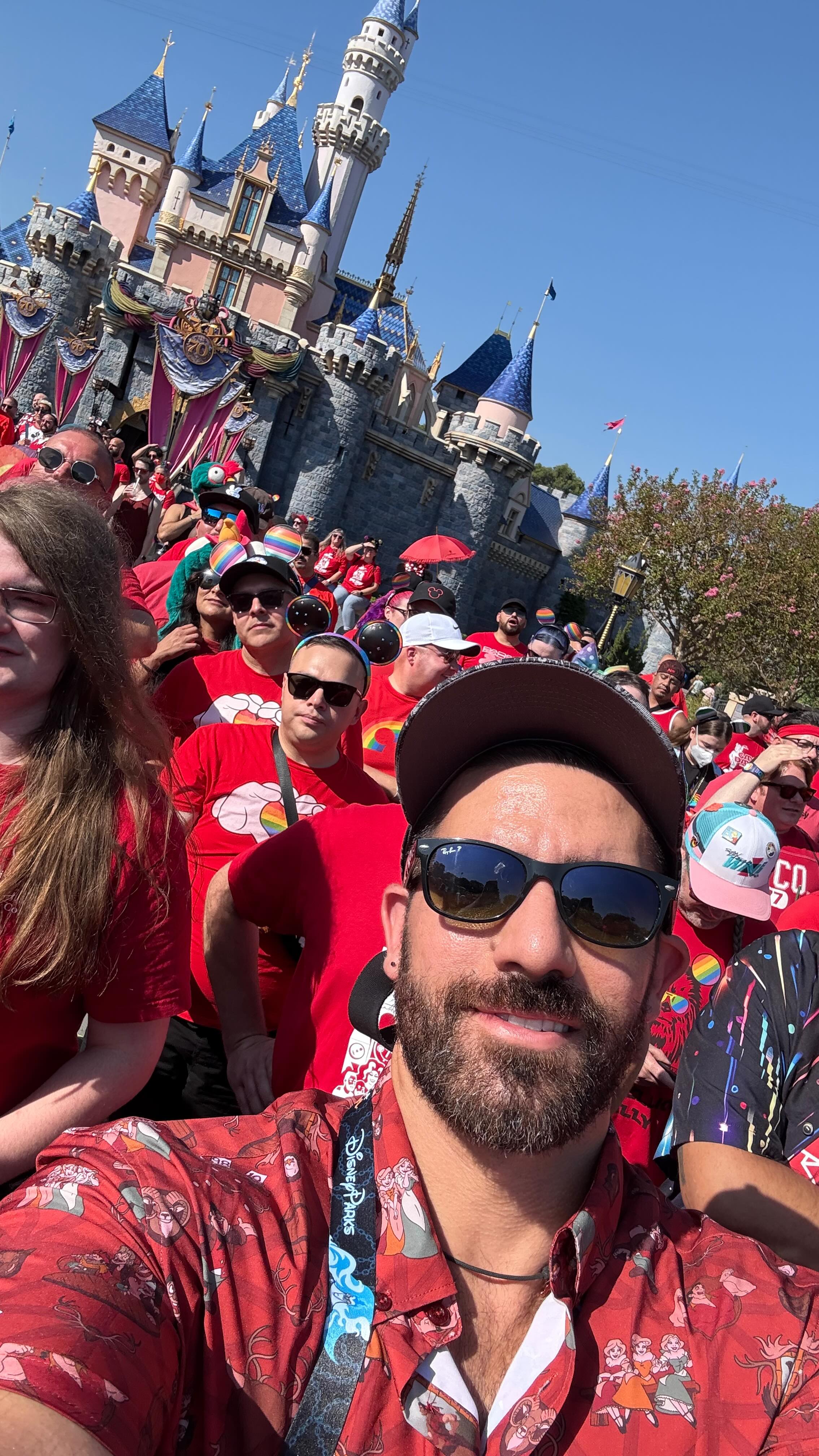 Instagram post by @thegaygaston2 for Disney Parks. Caption reads: 🌈Had such a great time at Gay Days this year!😊 —....