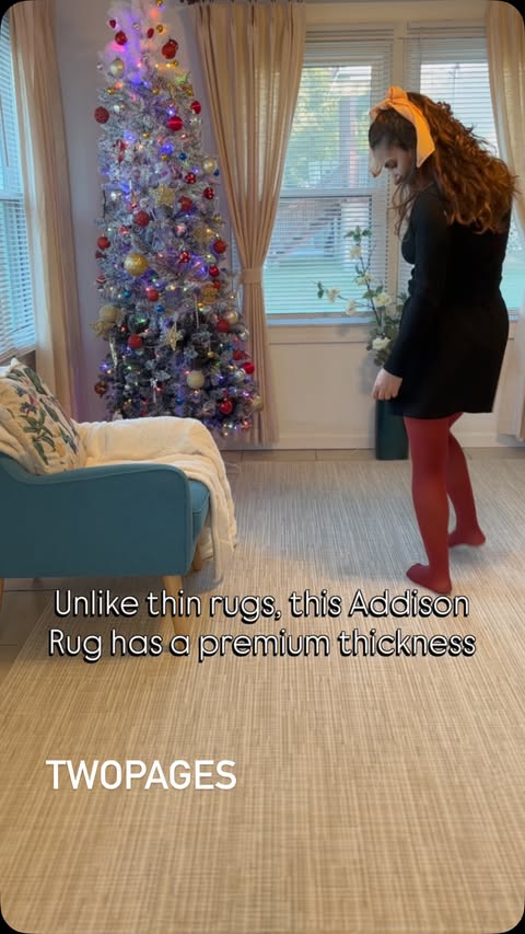 Instagram post by @sinem.inwonderland for Twopagescurtains. Caption reads: @twopagescurtains 
Our home’s vibe instantly....