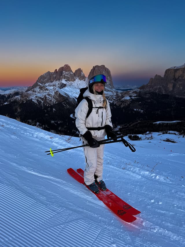 Instagram post by @elisa.deutschmann for Visit Trentino. Caption reads: Ski trip to the Dolomites? ❣️

@visittrentino....