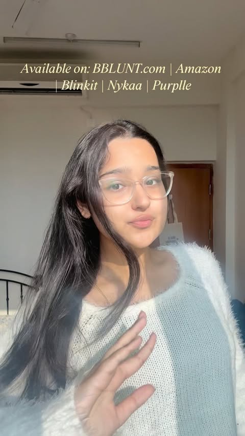 Instagram post by @avishimishh for BBlunt. Caption reads: [...] & hair fall won't be an issue thanks to....