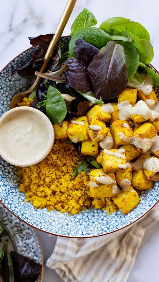 Instagram post by @thissavoryvegan for Nasoya. Caption reads: Happy #earthday 🌎 Today I am partnering up with....