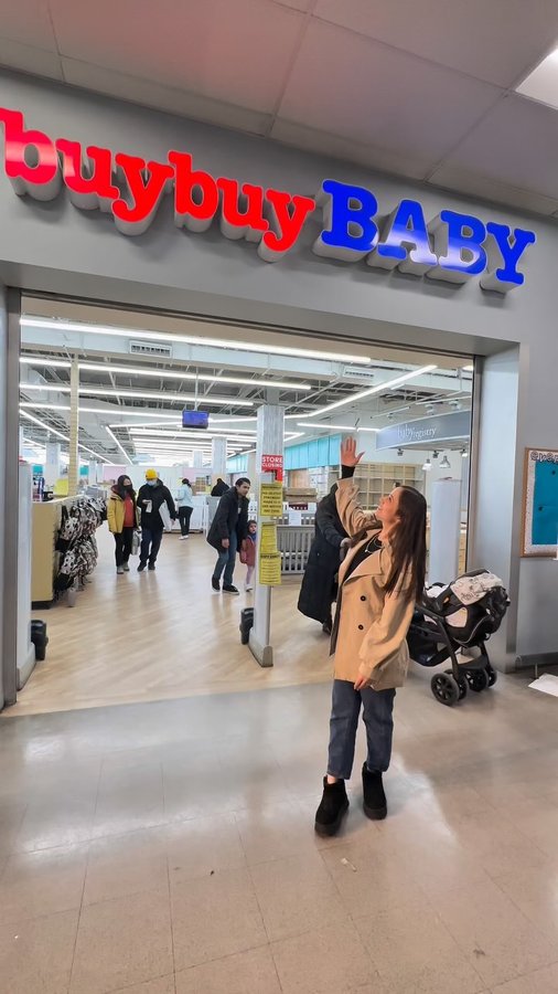 Instagram post by @motherofalya for buybuy BABY. Caption reads: Make sure to visit buybuyBABY New Jersey Paramus....