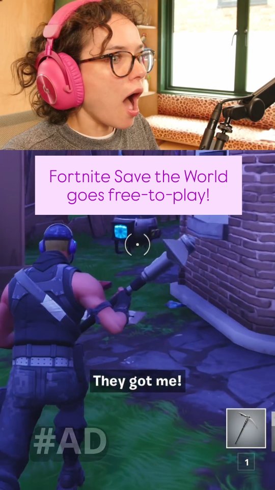 Instagram post by an influencer for Fortnite. Caption reads: [...] It's nearly ten years since @Fortnite was....