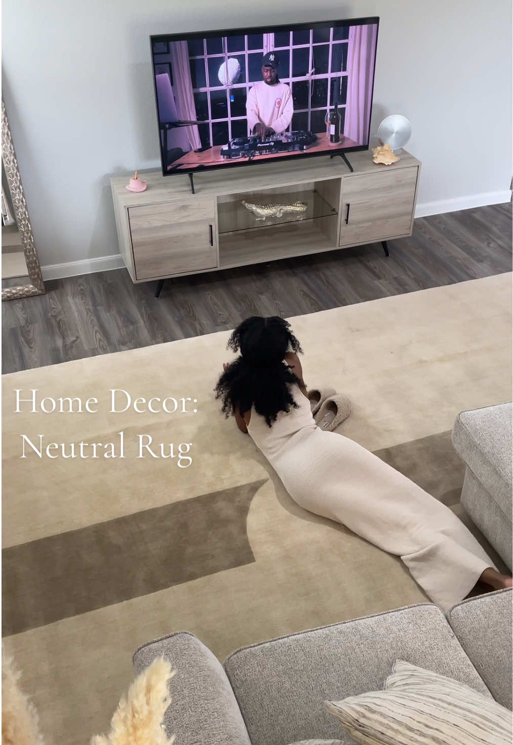 TikTok post by @lonidadi for Revival Rugs. Caption reads: [...] Use Code 10OFF-LONIDADI for $ off :)....