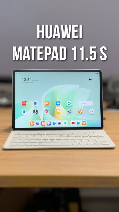 Instagram post by @daantalks for huawei. Caption reads: The Huawei MatePad 11.5 S is an affordable option....