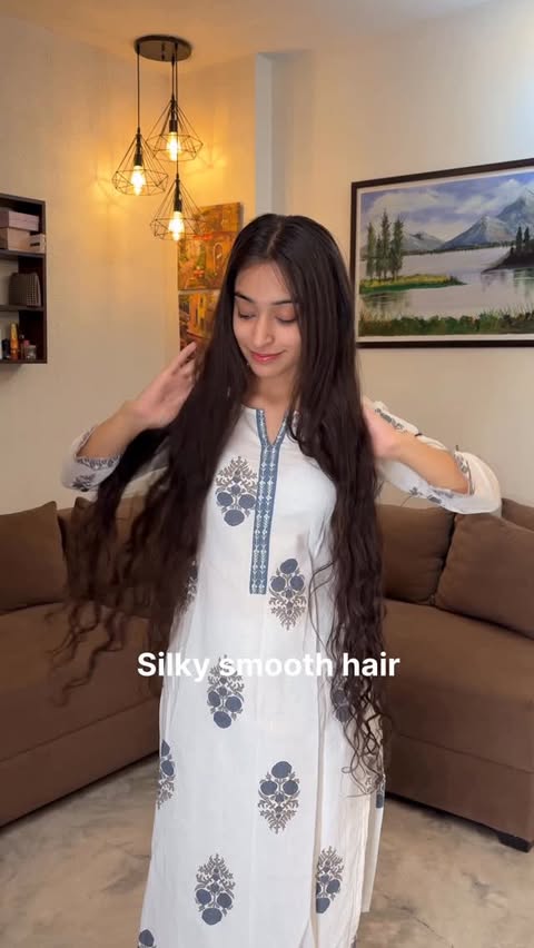 Instagram post by @gursheen9977 for Hair & Care. Caption reads: That silky smooth finish I’ve been obsessed with....