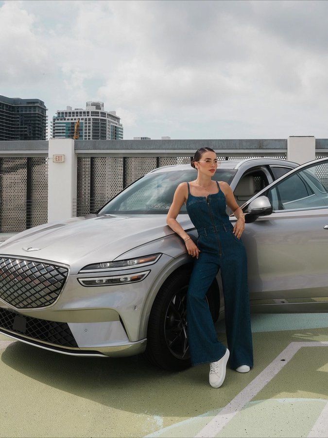 Instagram post by @danielladurand for Genesis USA. Caption reads: #GenesisPartner Made for the city, made for me: my....