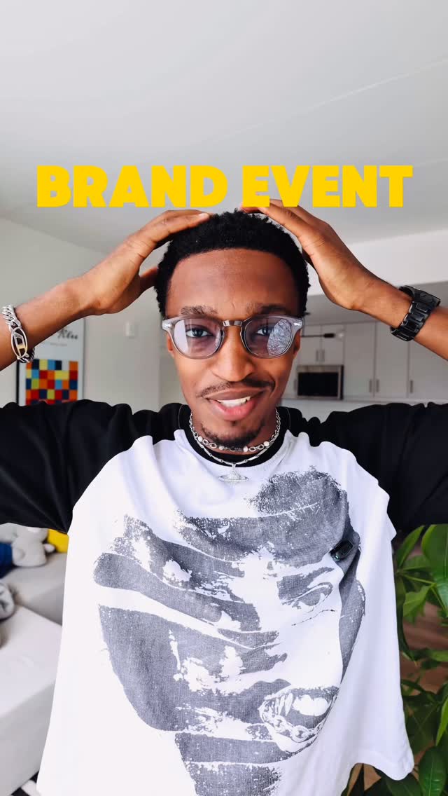 Instagram post by @nxlgabe for Snipes USA. Caption reads: Checking off ( Getting invited to a brand event )....