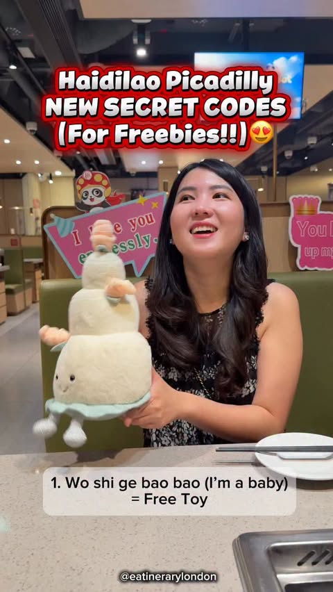 Instagram post by @eatinerarylondon for Haidilao US. Caption reads: [Save these] for your next Haidilao visit: 🍲✨....
