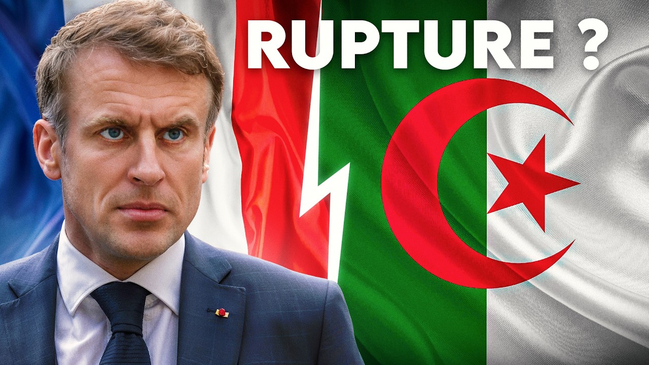 YouTube post by @hugodecrypteactus for Deezer. Caption reads: L’Algérie accuse la France, Macron riposte, les....