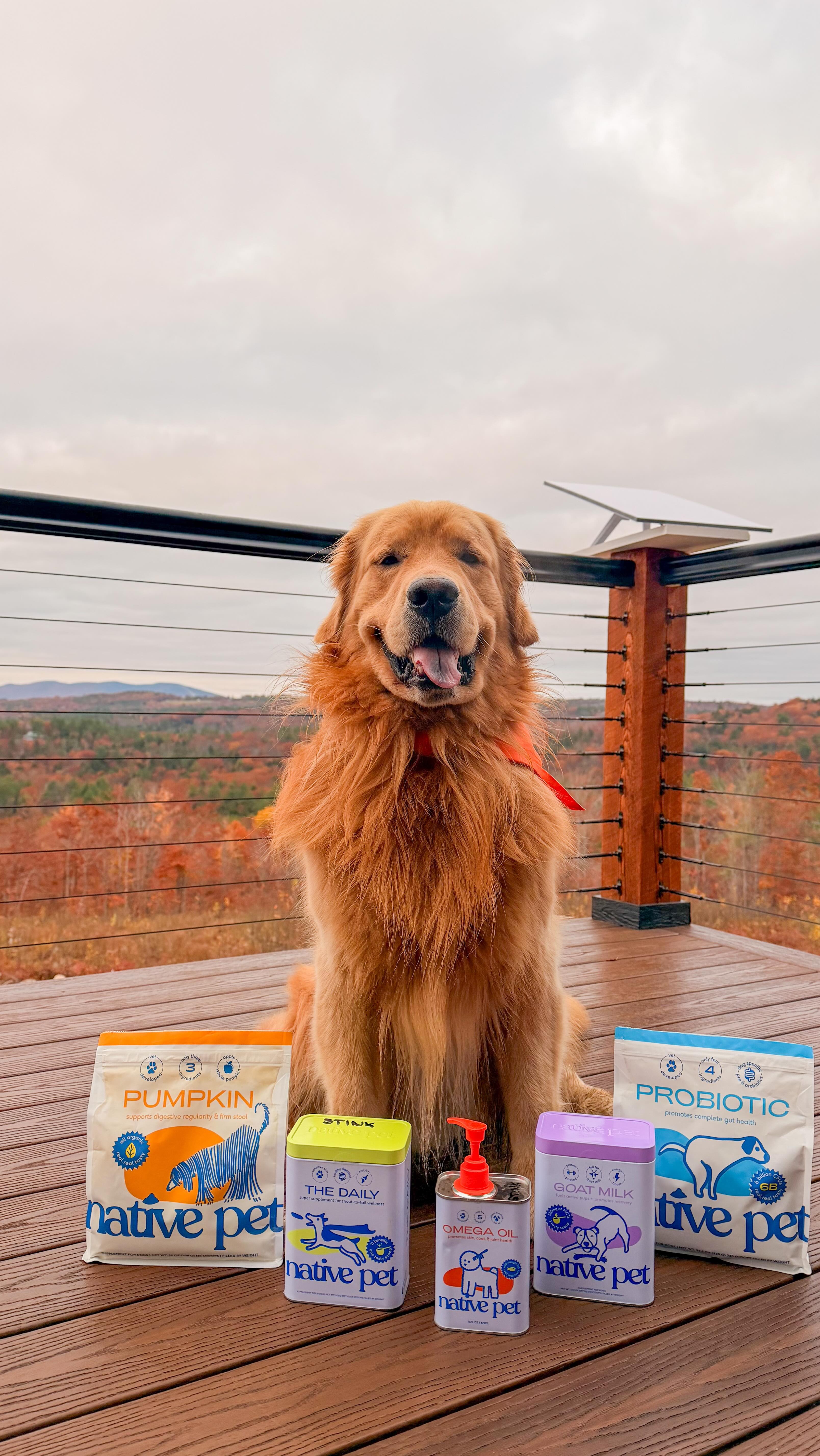 Instagram post by @goldntito for Native Pet. Caption reads: unboxing Tito’s @nativepet order! 

Tito, of....