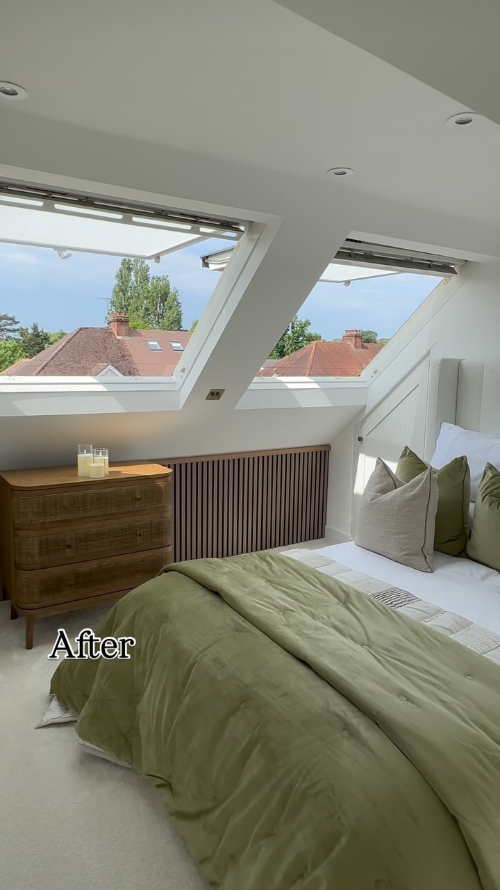 Instagram post by @at_the_willow_tree for Olivias. Caption reads: Transforming an awkward room 
•
ad| We used....