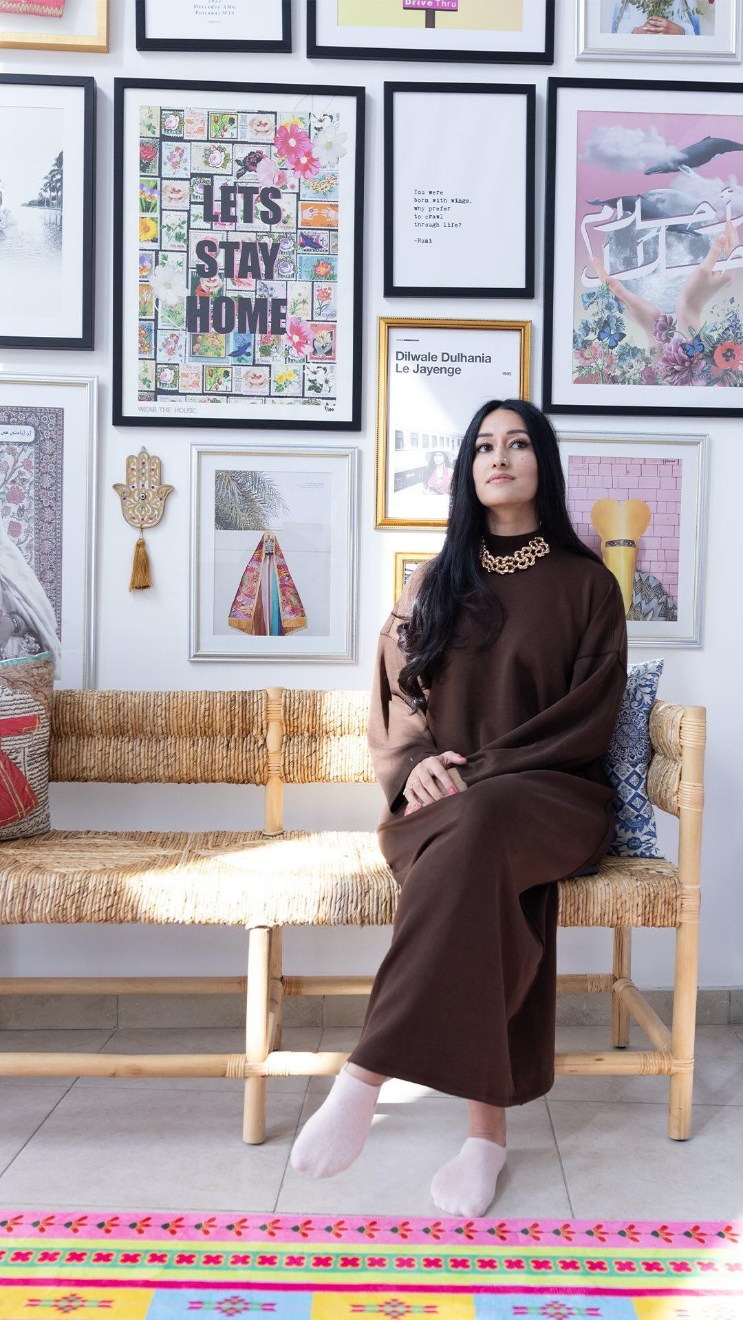 Instagram post by @hafsalodi for LYRA Modest. Caption reads: [...] to you in partnership with @lyramodest – a....