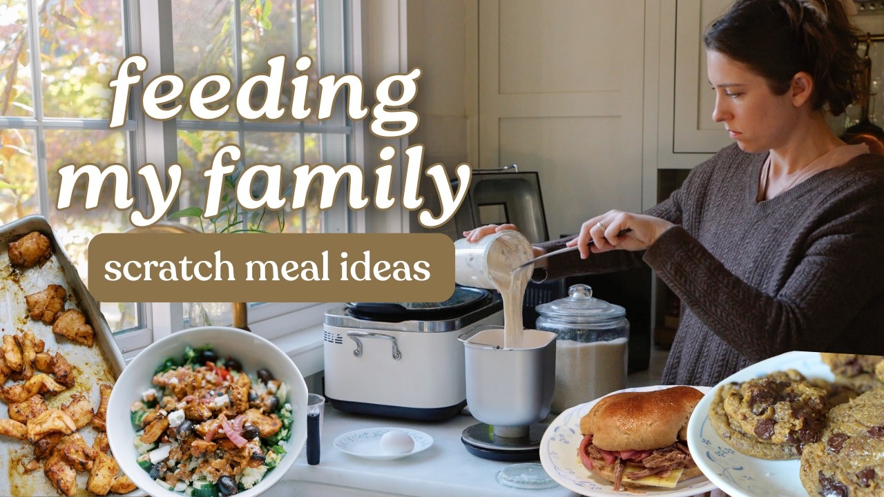 YouTube post by @christinesnotebook for Clean Simple Eats. Caption reads: 10 Healthy & Creative Recipes to Feed Your Family.