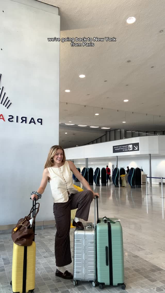 Instagram post by @anna_barger for Away. Caption reads: [...] in Amsterdam London and Paris @away....