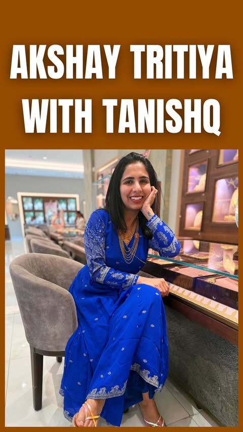 Instagram post by @shiveechauhan for Tanishq. Caption reads: [...] the year just got even more rewarding....