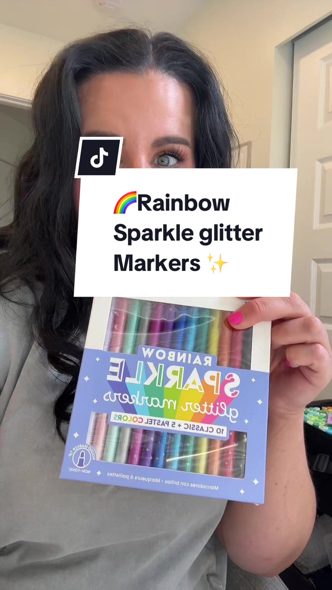 TikTok post by @creative__lettering for OOLY. Caption reads: [...] it! It took me at least 5 times lol 😂 #ooly....