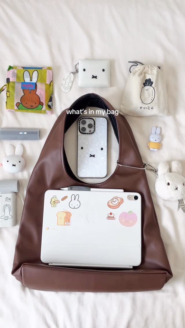 Instagram post by @euyos for Paperlike. Caption reads: girl necessities 😌 @paperlike’s having their....