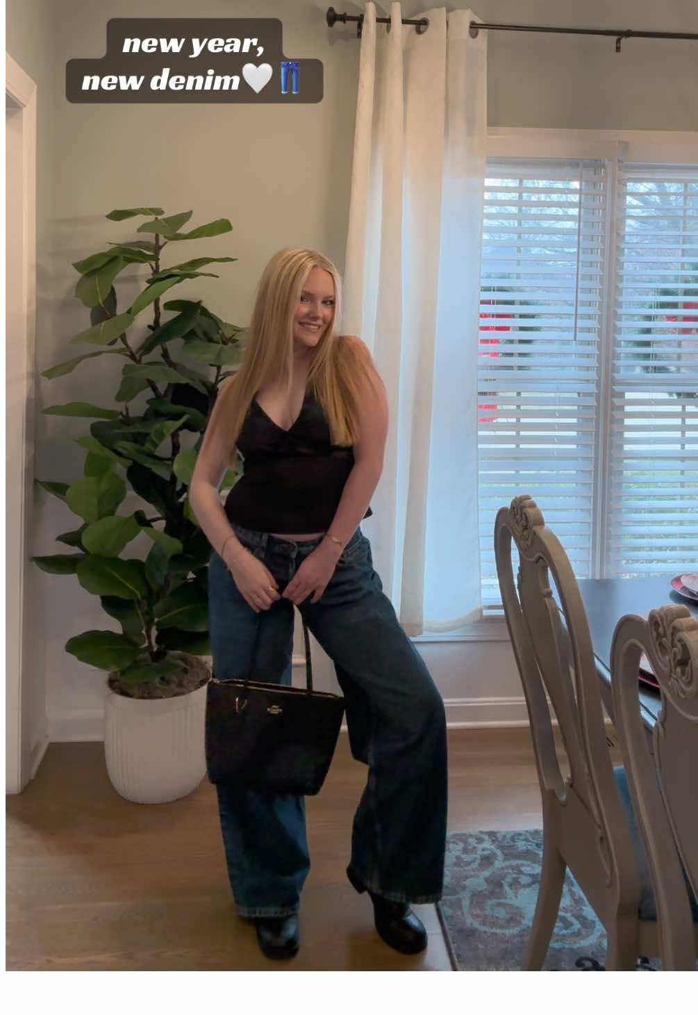 TikTok post by @londonxtra for Motel Rocks. Caption reads: @MOTEL denim>>>> #motelrocks #perfectpair....