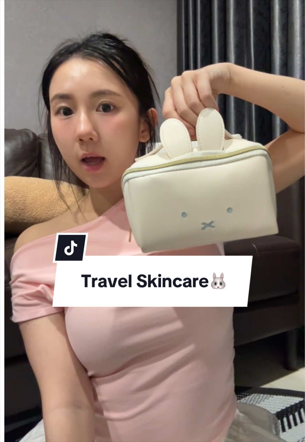 TikTok post by @zxnnie for HAUA. Caption reads: [...] @Innisfreeofficial @anua_global @HAUA....