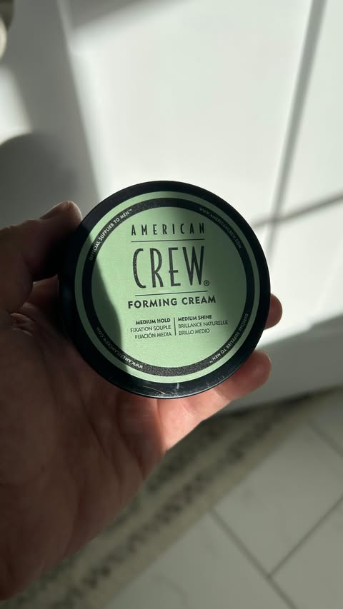 Instagram post by @thejacegoodwin for American Crew. Caption reads: [...] weigh your hair down too much, like American....