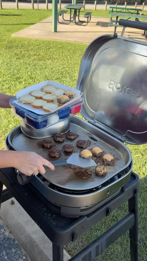 Instagram post by @marriedtobbq for Solo Stove. Caption reads: Spring Break Soccer Snacks with Solo Stove ⚽️....