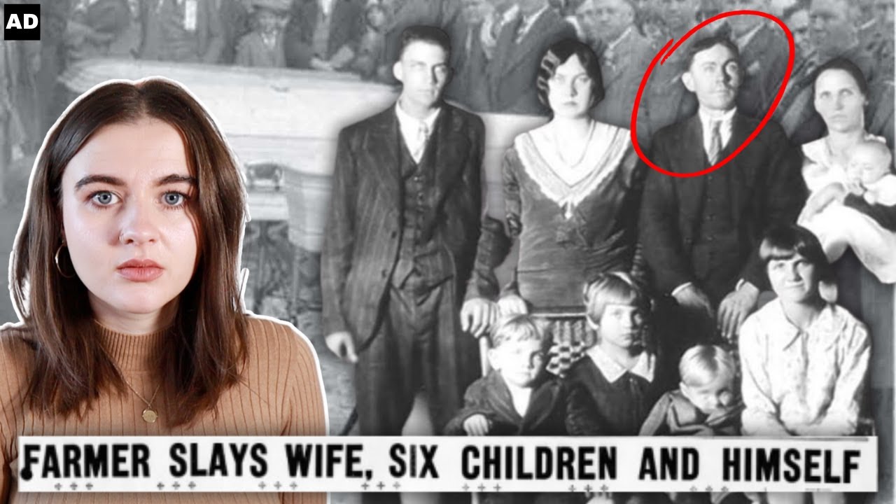 YouTube post by @georgiamarie_ for Genius. Caption reads: Why did this father MASSACRE his entire family? |....