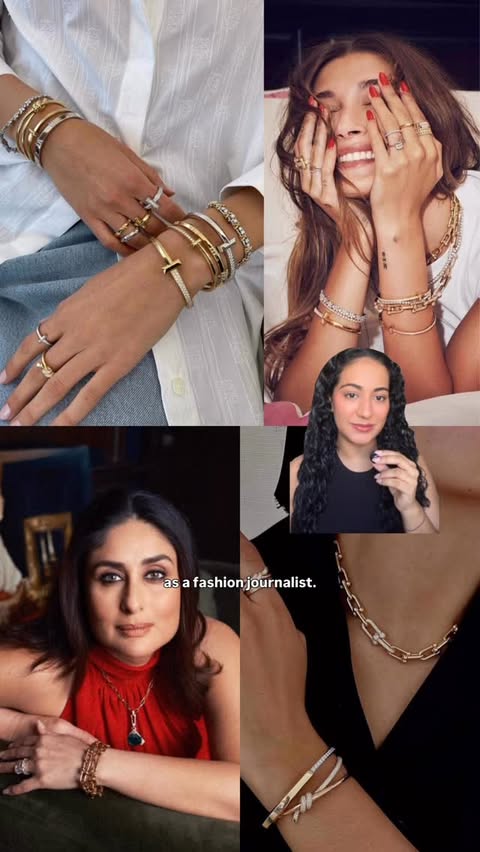 Instagram post by @banisachar for Tiffany & Co.. Caption reads: current obsession‼️ft @tiffanyandco💎 #Ad....