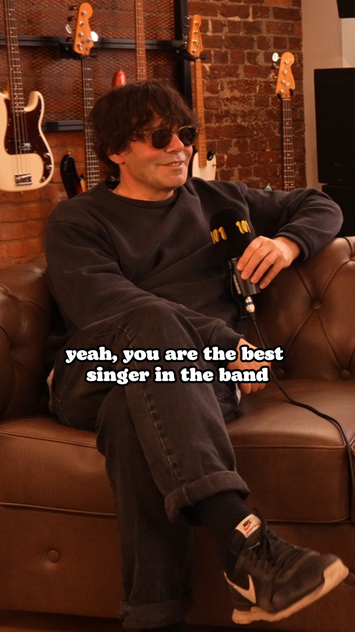 Instagram post by @timburgessofficial for Fender. Caption reads: Tim Burgess' favourite live @thecharlatans moments....