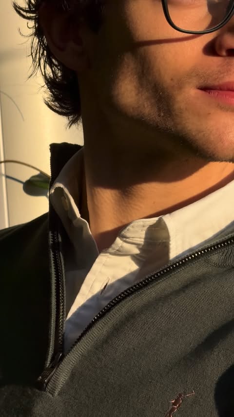 Instagram post by @teo.guerrieri for Polo Club. Caption reads: @poloclub and a warm coffee, my kind of slow [...].