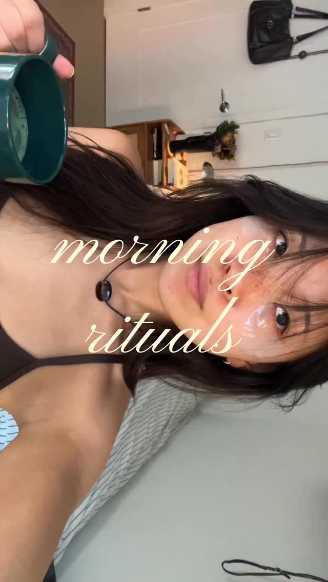 Instagram post by @journalbymoon for DearDahlia. Caption reads: morning rituals as of late with @deardahlia_beauty....