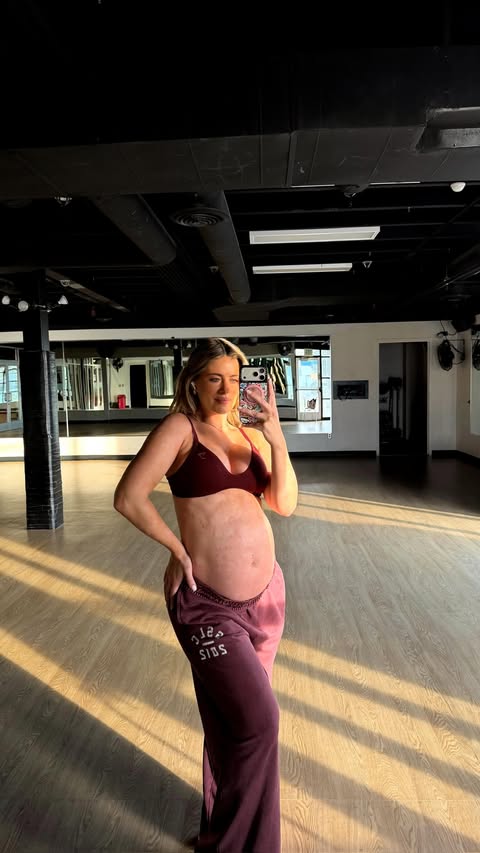 Instagram post by @whitneyysimmons for Babylist. Caption reads: [...] me!!! 👼🏼🪽✨ so thank goodness for....