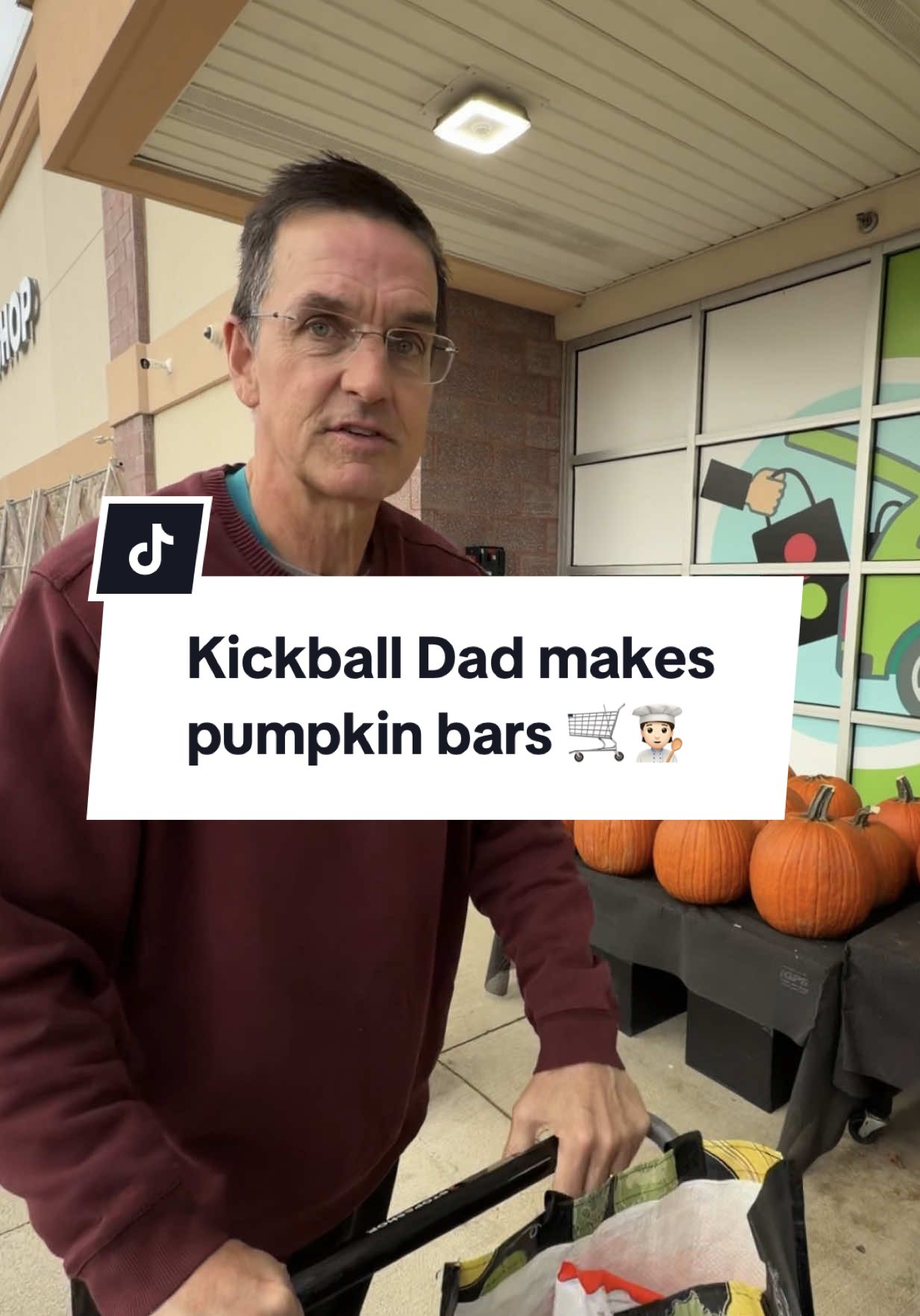 TikTok post by @alyssacronin13 for Ibotta. Caption reads: [...] Dad is thankful for pumpkin bars and @ibotta....