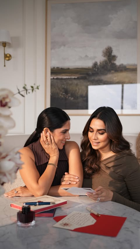 Instagram post by @houseofmisu for Montblanc. Caption reads: [...] to each other … So we wrote it down.....