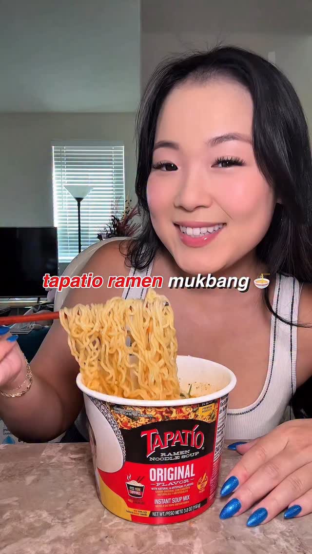 Instagram post by @irene.y.kim for Tapatio Ramen. Caption reads: I love when a ramen PACKS a punch with bold....