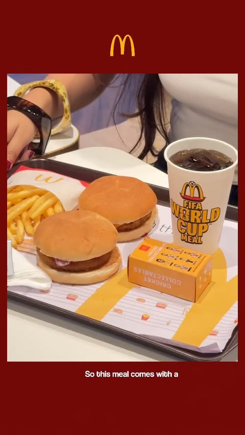 Instagram post by @__rosiee2.0__ for Kolkata Bucketlist. Caption reads: McDonald’s just launched the Buddy Meal at ₹119!....