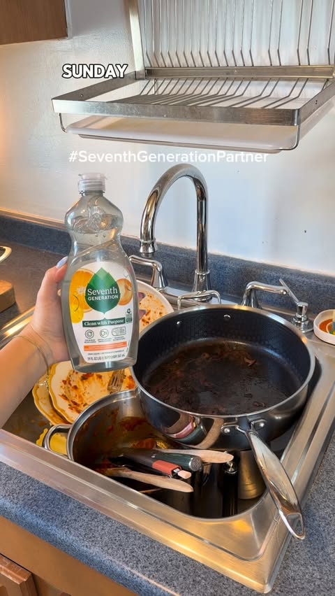 Instagram post by @okaycoolgigi for Seventh Generation. Caption reads: #SeventhGenerationPartner romanticizing Sunday....