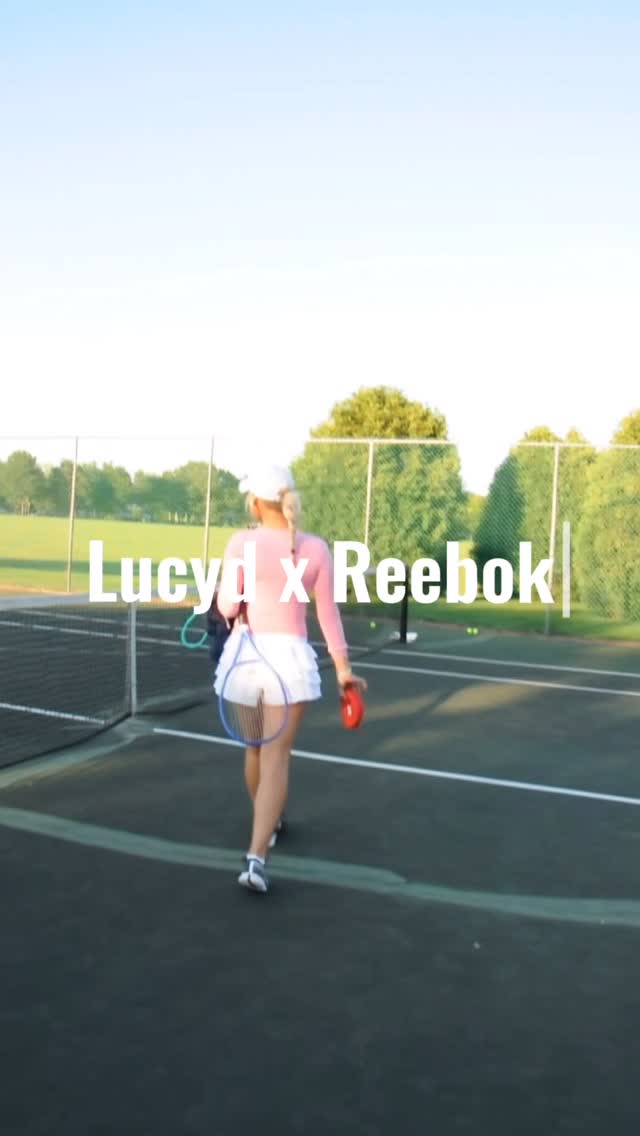 Instagram post by @tennismessage for Lucyd. Caption reads: [...] Improving my tennis game on court with....