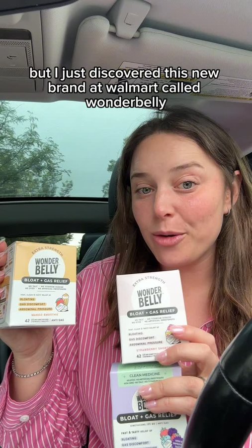 Instagram post by @sarahstusek for Wonderbelly. Caption reads: #ad #wonderbellypartner #wonderbellyatwalmart....