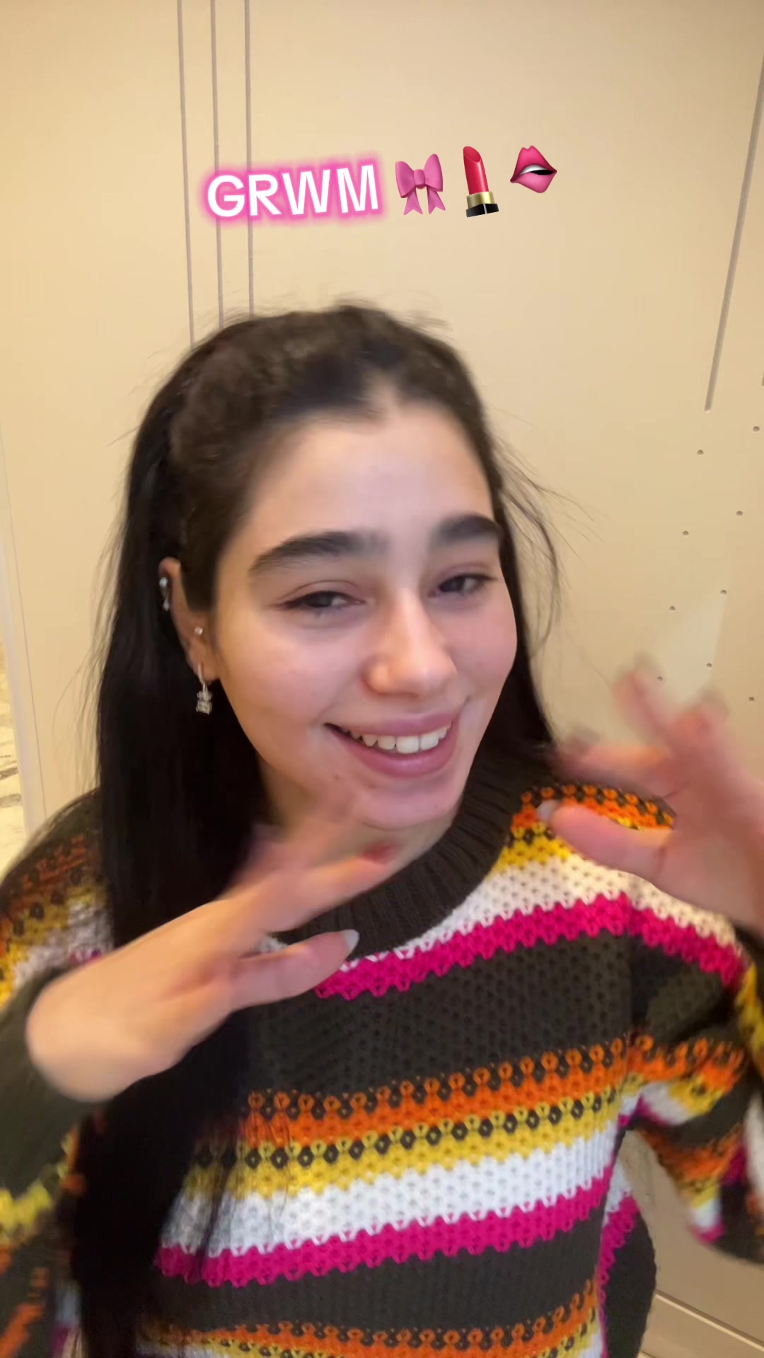 TikTok post by @hafsa_model for Fenty Beauty. Caption reads: [...] @Flormar Middle East @Maybelline NY @Fenty....