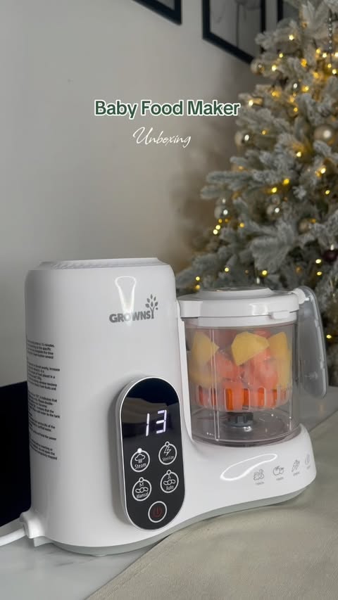 Instagram post by @baby_ohana4 for GROWNSY. Caption reads: ✨ Healthy food for your little one, stress-free!....