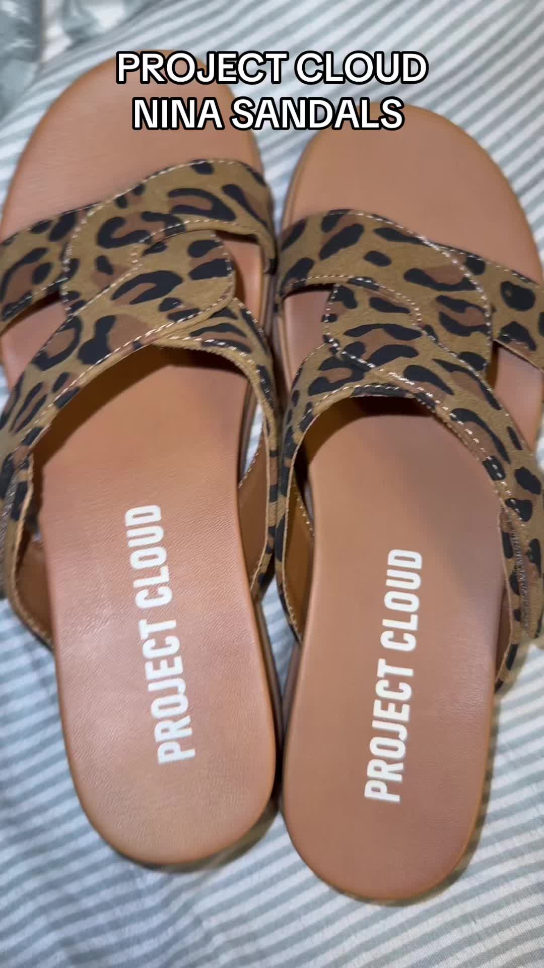TikTok post by @chattypattysplace for Project Cloud. Caption reads: [...] am in love with my NINA sandals from....