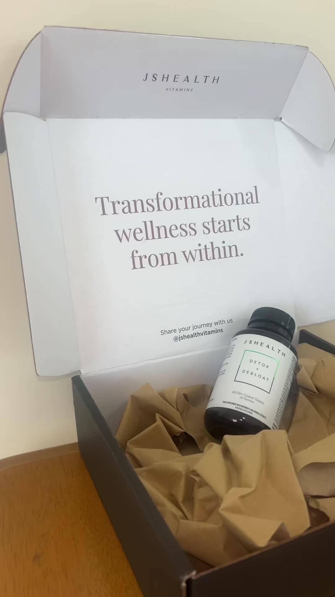 TikTok post by @caraboden4 for JSHealth Vitamins. Caption reads: @JSHealth Vitamins Perfect to help you feel your....