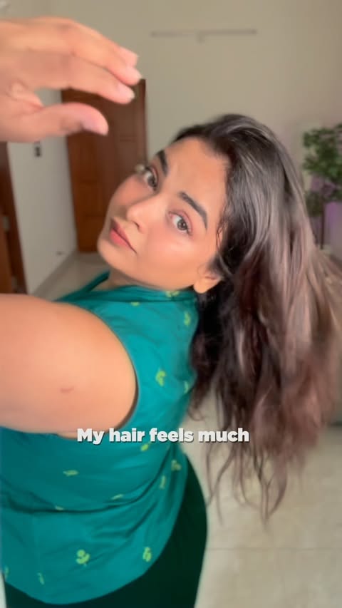 Instagram post by @keerthishrathah for Himalaya Personal Care. Caption reads: My hair fall care secret? 🌿 Himalaya Bhringaraja....